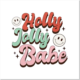 Holly Jolly Babe Posters and Art